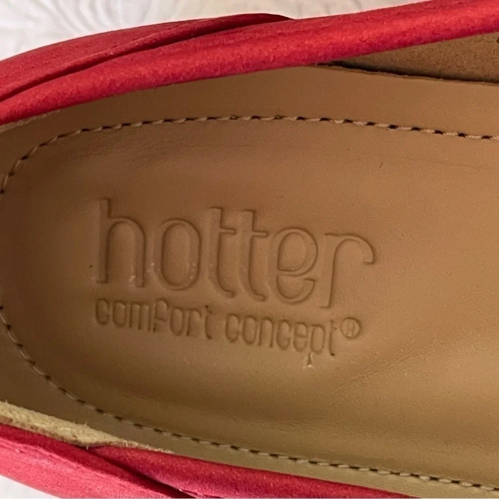Hotter Comfort Concepts Livvy Red Leather Walking Shoe